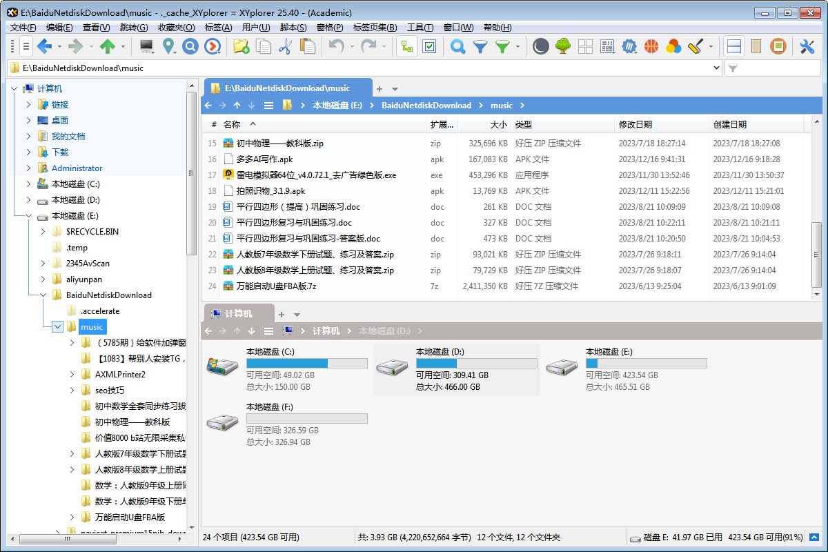 【PC软件】多标签页文件管理器XYplorer 绿色版